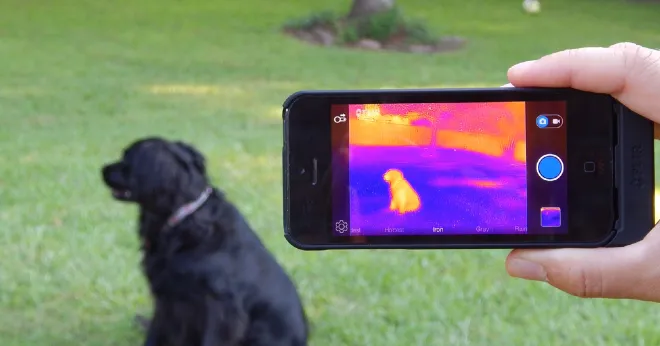 Using Infrared Cameras on Smartphones for Home Security